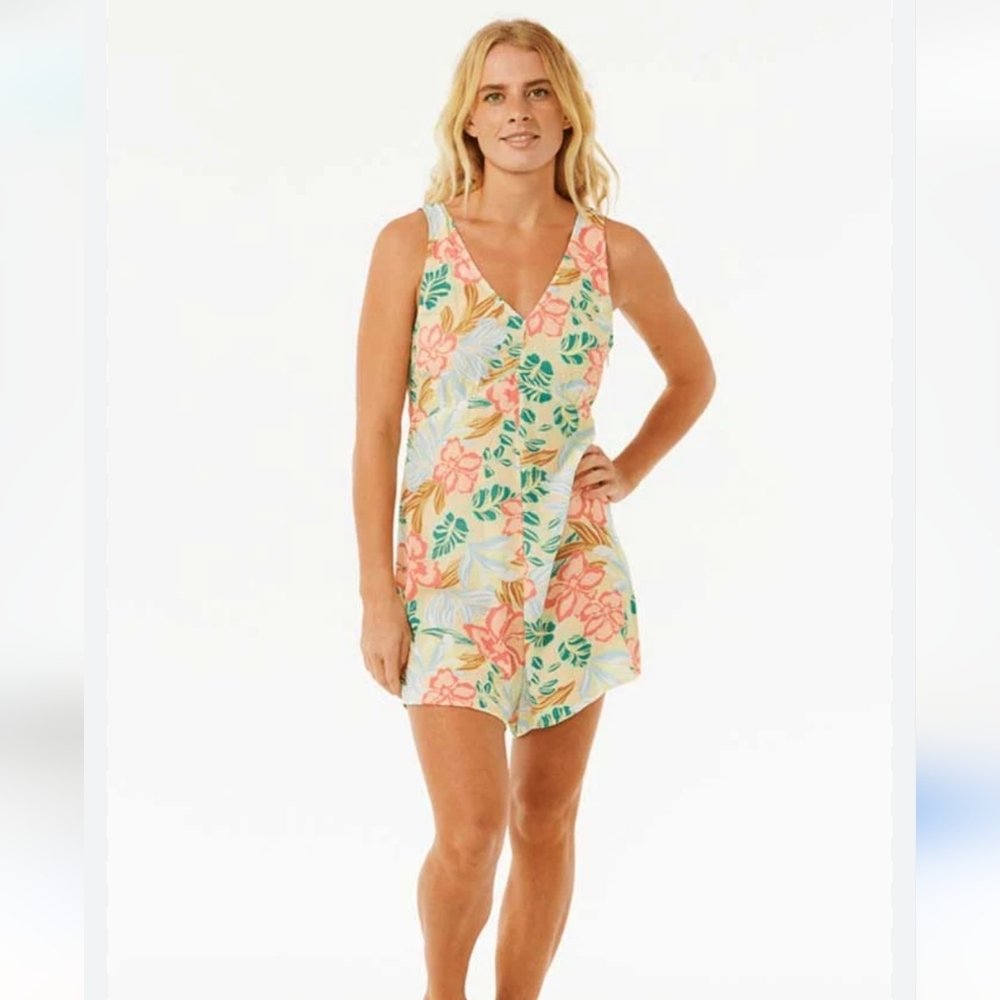 NWT Rip Curl Follow The Sun Sleeveless Romper Light Orange Size XS